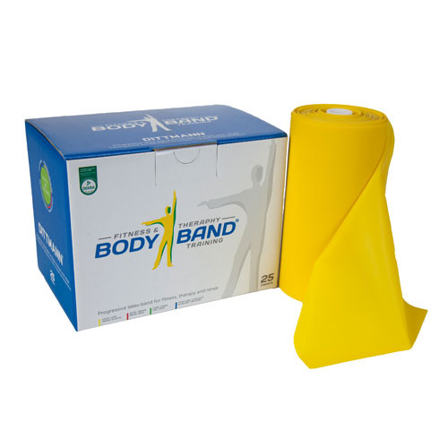 Ленточный амортизатор DITTMANN Body-Band 25 м очень низкое сопротивление, желтый