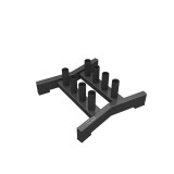 Держатель для 8 олимпийских грифов Profi-Fit Держатель для 8 олимпийских грифов Profi-Fit