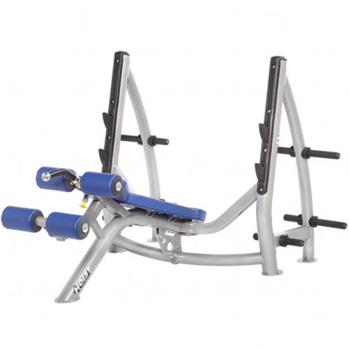 Олимпийская скамья для жима лежа с обратным наклоном Hoist CF-3177 с держателями дисков