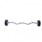 Фиксированная кривая штанга LIVEPRO Ez Curl Urethane Barbells 30 кг Фиксированная кривая штанга LIVEPRO Ez Curl Urethane Barbells 30 кг