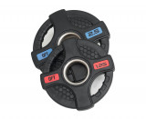 Диск олимпийский обрезиненный черный с двумя хватами 1.25 кг Original Fit.Tools ф50 мм