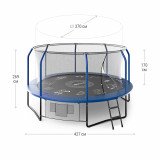 Батут UNIX line 14 ft (4.27 м) SUPREME GAME (blue)