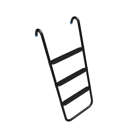 Батут каркасный UNIX line 14 ft (4.27 м) SUPREME GAME (синий) с внутренней защитной сетью и лесницей