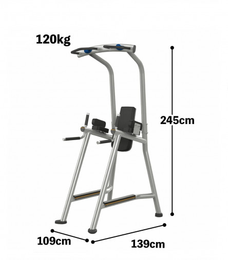 Турник / Пресс / Брусья MATRIX Magnum A63C (цвет: серебро) профессиональный