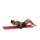 Ролик для пилатес цилиндрический 36" оранжевый (90см)