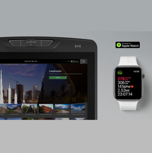 Лестница-эскалатор Matrix Performance. Консоль Touch XL