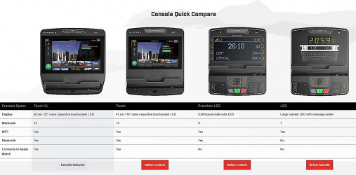 Лестница-эскалатор Matrix Performance. Консоль Touch XL