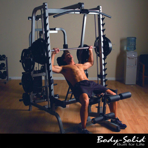 Многофункциональный тренажер Машина Смита Body Solid GS348QP4 со стеком 90кг. (в максимальной комплектации) Многофункциональный тренажер Машина Смита Body Solid GS348QP4 со стеком 90кг. (в максимальной комплектации)