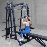 Body Solid GS348QP4 Многофункциональный тренажер Машина Смита со стеком 90кг