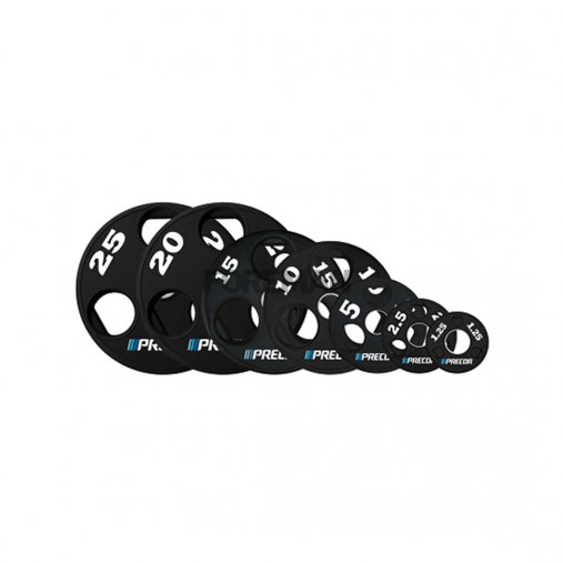 Набор дисков 51 мм. с 3-мя хватами от 2,5-25 кг в уретане PRECOR New