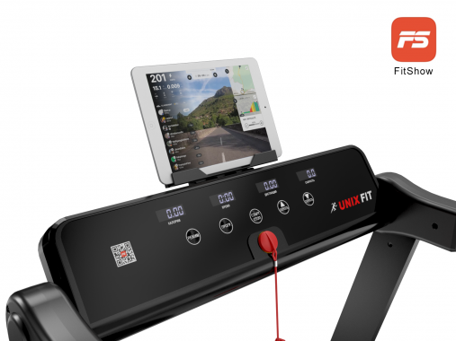 Беговая дорожка UNIX Fit Hi-tech F1 Dark Storm с системой суперкомпактного складывания