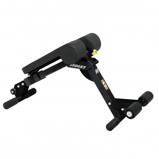 Скамья для спины и пресса Hoist HF-4263 (рама: черная, обивка: черная)