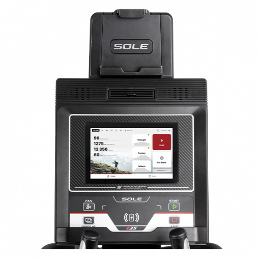 Эллиптический тренажер Sole Fitness Е35 (2023) с автоматическим наклоном педалей Эллиптический тренажер Sole Fitness Е35 (2023) с автоматическим наклоном педалей