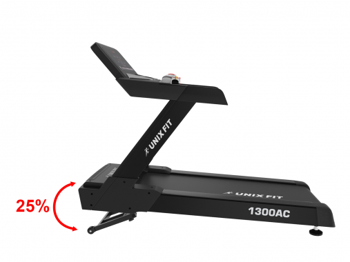 Профессиональная беговая дорожка UNIX Fit T-1300 PRO (LED) с русифицированной консолью