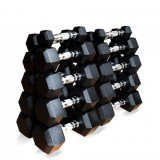 Набор гексагональных гантелей 10 пар от 1 до 10 кг OFT Набор гексагональных гантелей 10 пар от 1 до 10 кг OFT