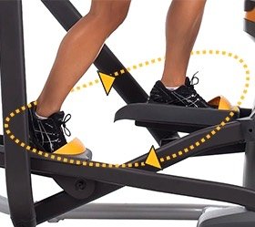 Разработанная Институтом Купера траектория Bioradius Perfect Stride для наилучшего аэробного результата Разработанная Институтом Купера траектория Bioradius Perfect Stride для наилучшего аэробного результата