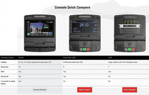 Степпер Matrix Endurance. Консоль Touch