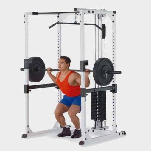 Рама для приседов BODY-SOLID Classic Pro Power Rack GPR82 с тягой сверху и стеком 95кг Рама для приседов BODY-SOLID Classic Pro Power Rack GPR82 с тягой сверху и стеком 95кг