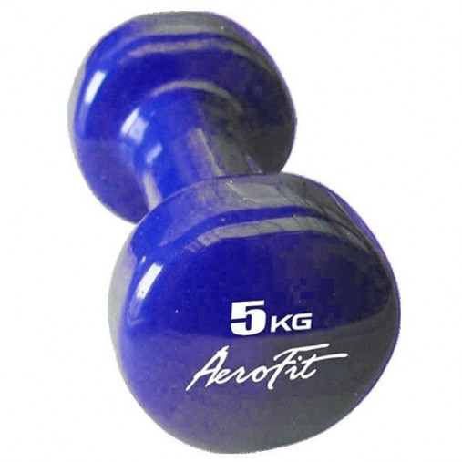Aerofit AFVD5 (AFVD107-5KG) Гантель в виниловой оболочке 5 кг, синий