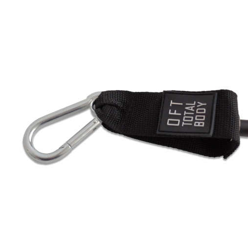 Эспандер из натурального латекса с карабинами сопротивление 30 lbs OFT