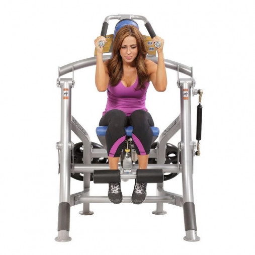 Пресс нагружаемый дисками HOIST ROC-IT RPL-5601 ABDOMINALS (цвет рамы: серебряный, обивка: черная)