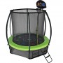 Батут Hasttings Air Game Basketball 8FT (2,44 м) с баскетбольным кольцом + внутренней сеткой и двухсторонним защитным матом (зеленый/синий)