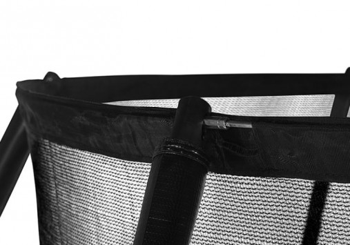 Батут Hasttings Air Game Basketball 8FT (2,44 м) с баскетбольным кольцом + внутренней сеткой и двухсторонним защитным матом (зеленый/синий)