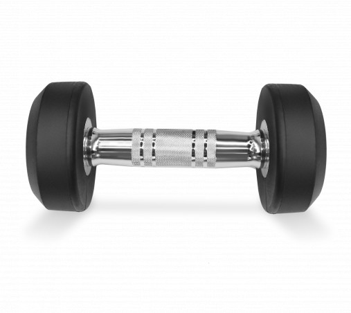 Набор обрезиненных гантелей BRONZE GYM (пара) 27.5-50 кг - 10 пар, шаг 2,5 кг - BGDBR275-500