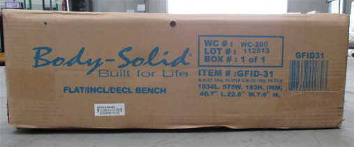 Универсальная регулируемая силовая скамья Body-Solid GFID31 (черная) для пресса, упражнений со штангой и гантелями