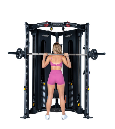 Домашний комплекс для функциональных тренировок HOIST H-8, черный матовый, стек 91 кг х 2 Домашний комплекс для функциональных тренировок HOIST H-8, черный матовый, стек 91 кг х 2