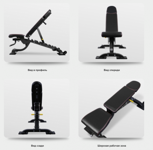 Универсальная регулируемая скамья BRONZE GYM BR-1008