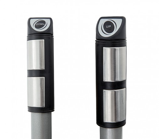 Сенсорные датчики и кнопки изменения нагрузки встроенные в поручни Сенсорные датчики и кнопки изменения нагрузки встроенные в поручни