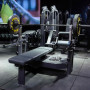 Скамья-стойка домкратная для жима лежа со страховочными упорами DHZ Olimpic Bench A3146